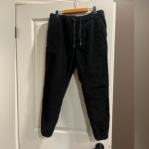 American Eagle Next Level Stretch corduroy black joggers M